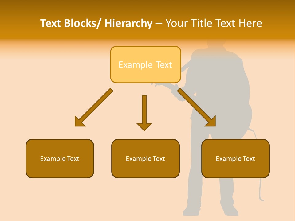 A Man And His Guitar. Illustration PowerPoint Template