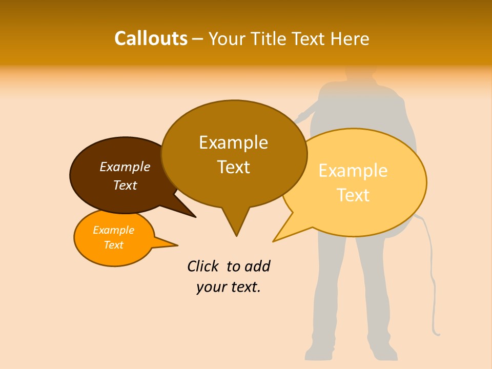 A Man And His Guitar. Illustration PowerPoint Template