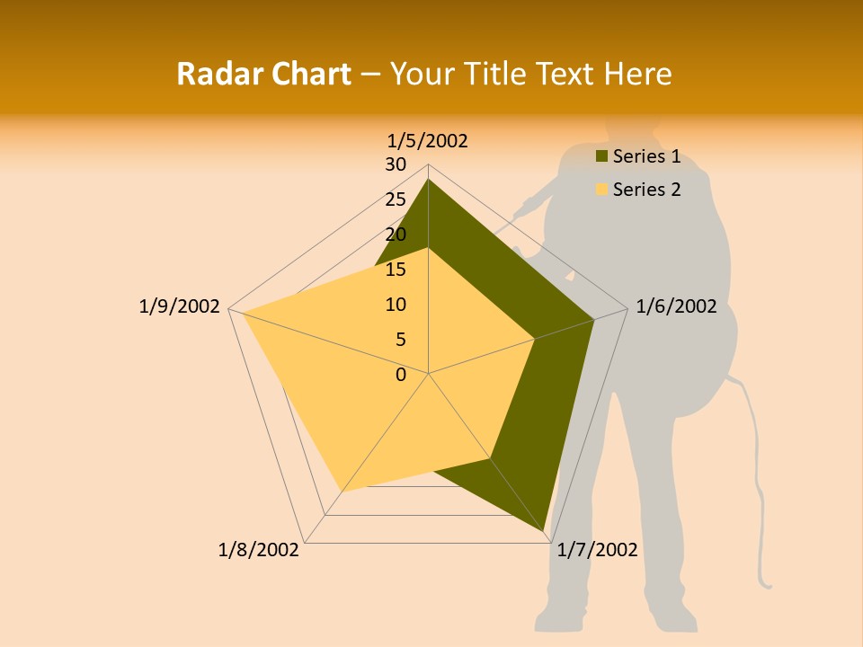 A Man And His Guitar. Illustration PowerPoint Template