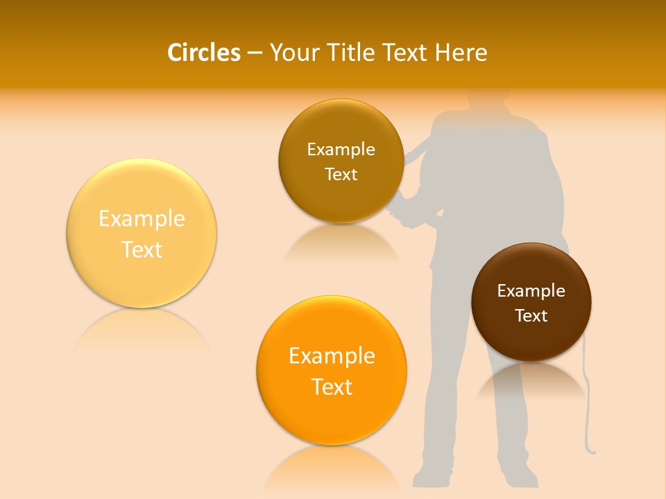 A Man And His Guitar. Illustration PowerPoint Template