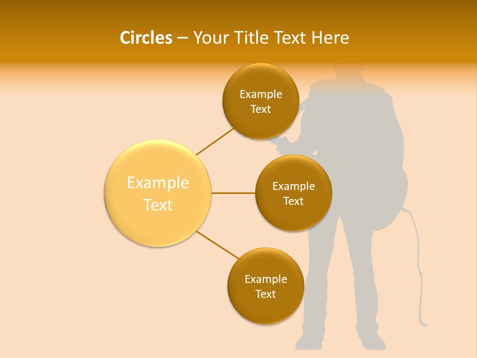 A Man And His Guitar. Illustration PowerPoint Template