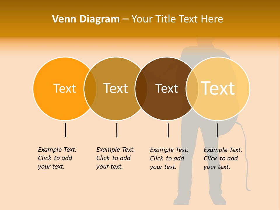 A Man And His Guitar. Illustration PowerPoint Template