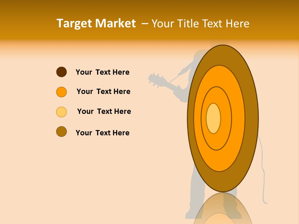 A Man And His Guitar. Illustration PowerPoint Template