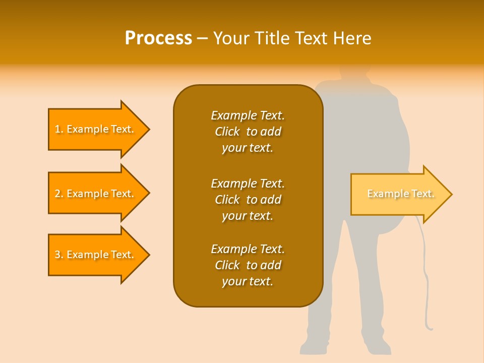 A Man And His Guitar. Illustration PowerPoint Template