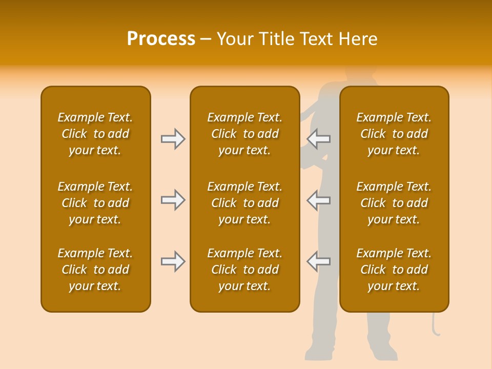 A Man And His Guitar. Illustration PowerPoint Template
