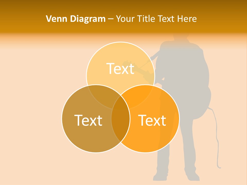 A Man And His Guitar. Illustration PowerPoint Template