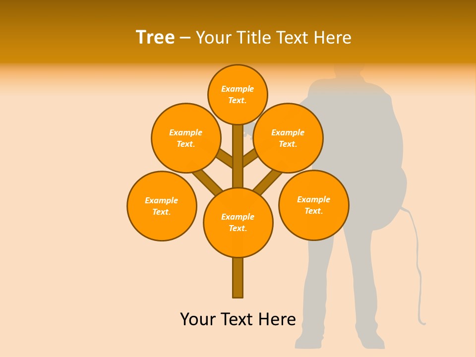 A Man And His Guitar. Illustration PowerPoint Template