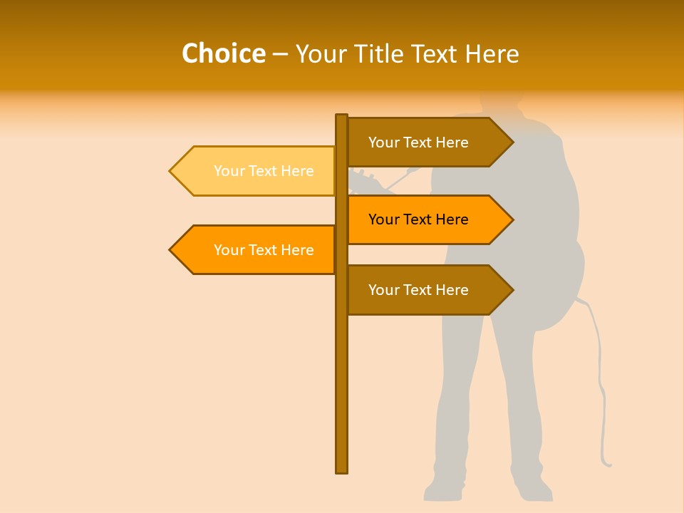 A Man And His Guitar. Illustration PowerPoint Template
