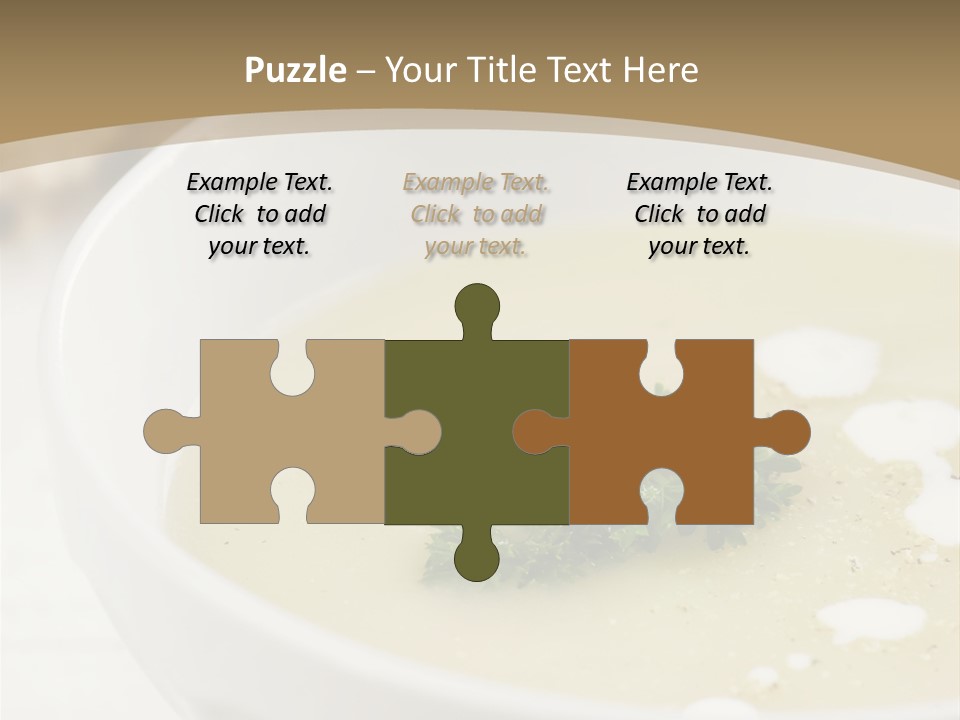 White Bowl Of Asparagus Soup With Chervil And Drops Of Cream. Grainy Bread On Background. Healthy Food. PowerPoint Template