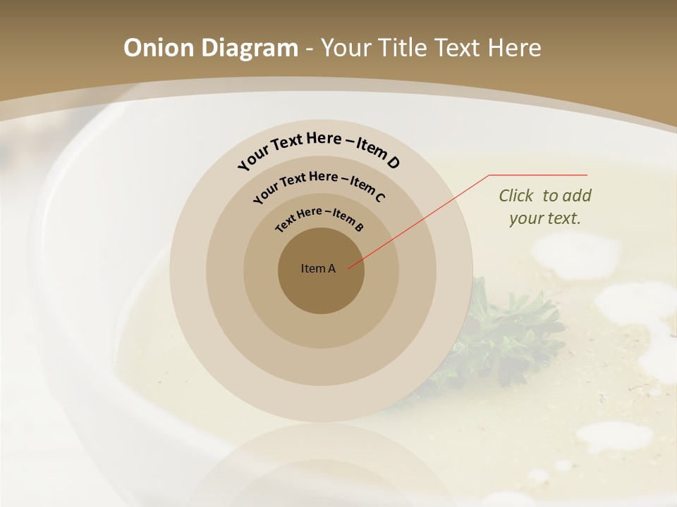 White Bowl Of Asparagus Soup With Chervil And Drops Of Cream. Grainy Bread On Background. Healthy Food. PowerPoint Template