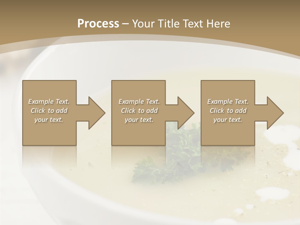 White Bowl Of Asparagus Soup With Chervil And Drops Of Cream. Grainy Bread On Background. Healthy Food. PowerPoint Template
