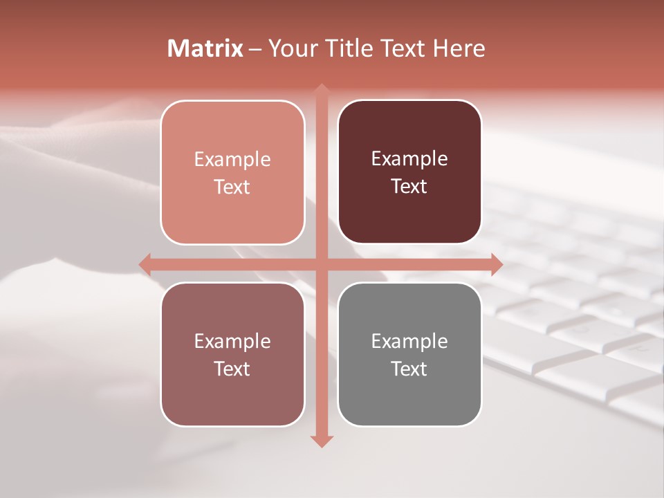 A Person Is Typing On A Laptop Keyboard PowerPoint Template