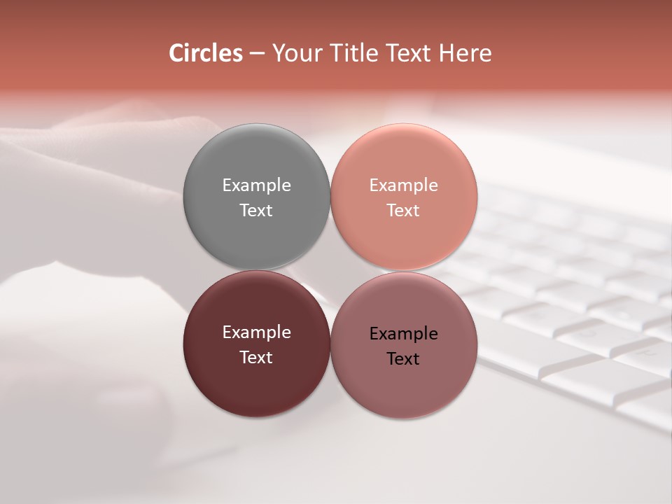 A Person Is Typing On A Laptop Keyboard PowerPoint Template