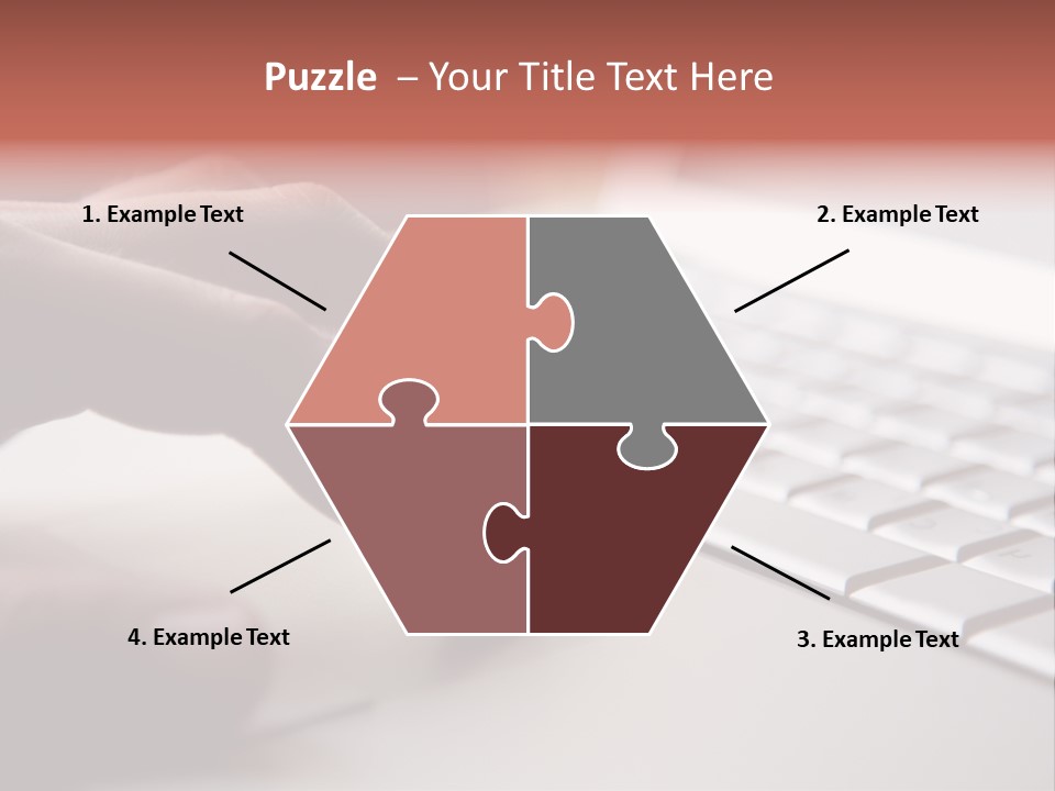 A Person Is Typing On A Laptop Keyboard PowerPoint Template