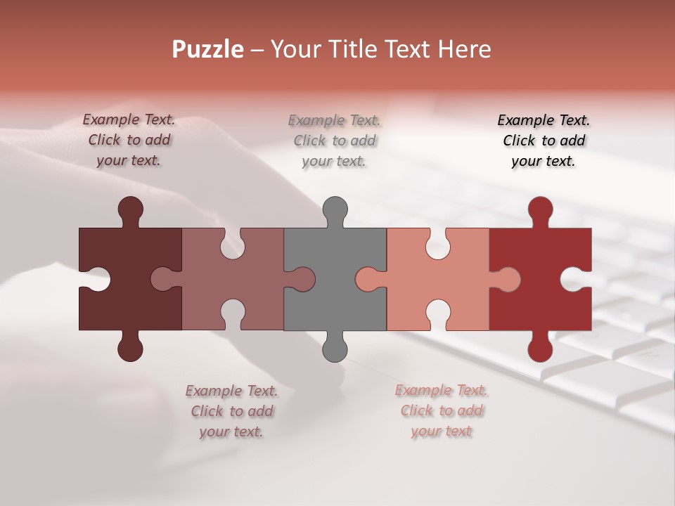 A Person Is Typing On A Laptop Keyboard PowerPoint Template