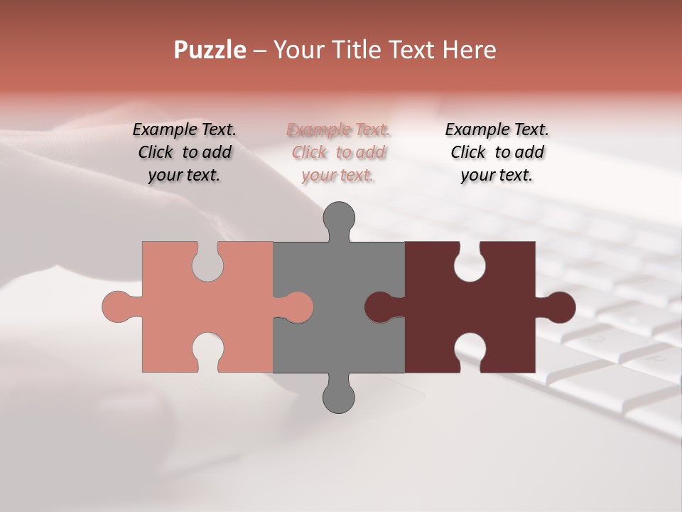 A Person Is Typing On A Laptop Keyboard PowerPoint Template