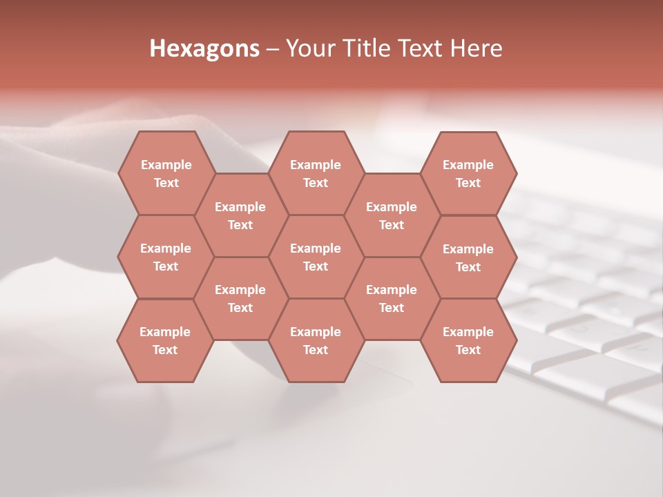 A Person Is Typing On A Laptop Keyboard PowerPoint Template