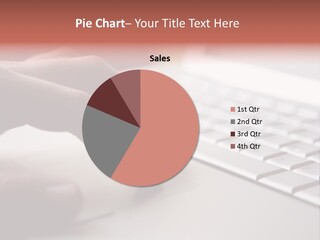 A Person Is Typing On A Laptop Keyboard PowerPoint Template