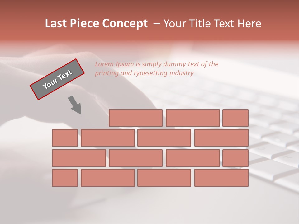 A Person Is Typing On A Laptop Keyboard PowerPoint Template