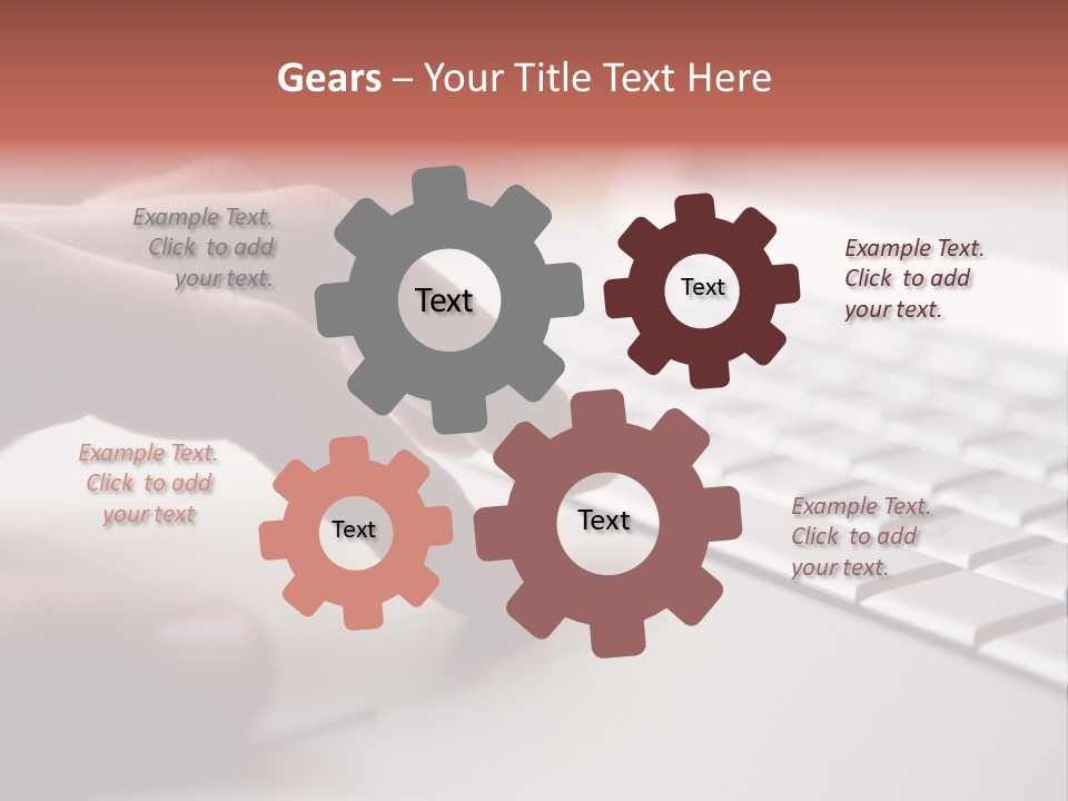 A Person Is Typing On A Laptop Keyboard PowerPoint Template