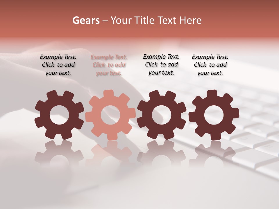 A Person Is Typing On A Laptop Keyboard PowerPoint Template