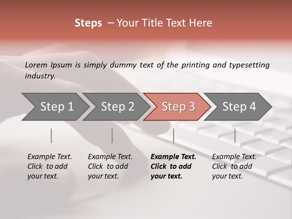 A Person Is Typing On A Laptop Keyboard PowerPoint Template