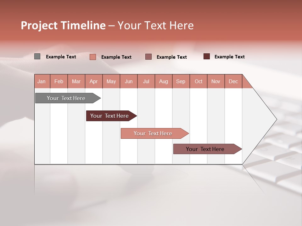 A Person Is Typing On A Laptop Keyboard PowerPoint Template