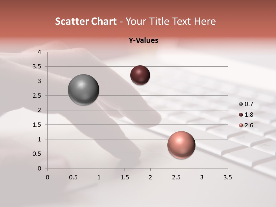 A Person Is Typing On A Laptop Keyboard PowerPoint Template