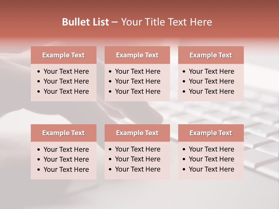 A Person Is Typing On A Laptop Keyboard PowerPoint Template