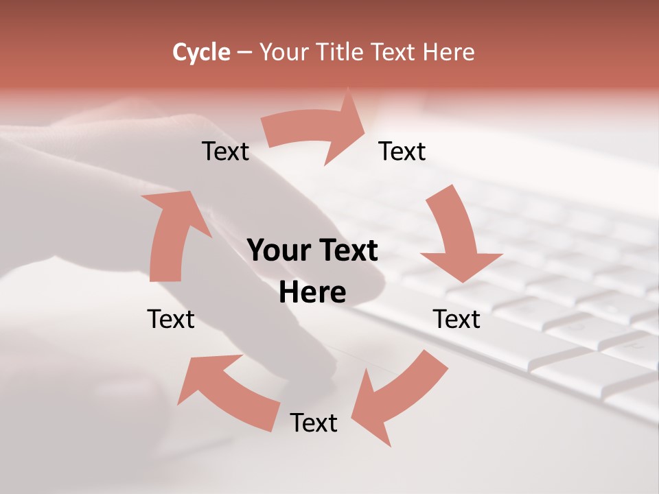 A Person Is Typing On A Laptop Keyboard PowerPoint Template