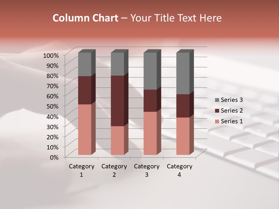 A Person Is Typing On A Laptop Keyboard PowerPoint Template