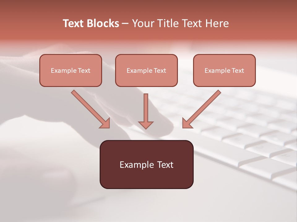 A Person Is Typing On A Laptop Keyboard PowerPoint Template