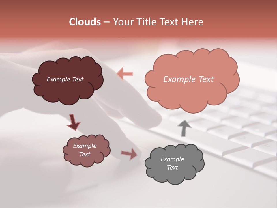 A Person Is Typing On A Laptop Keyboard PowerPoint Template