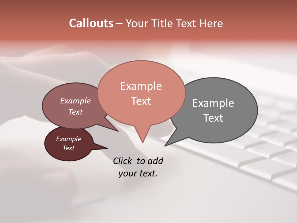 A Person Is Typing On A Laptop Keyboard PowerPoint Template