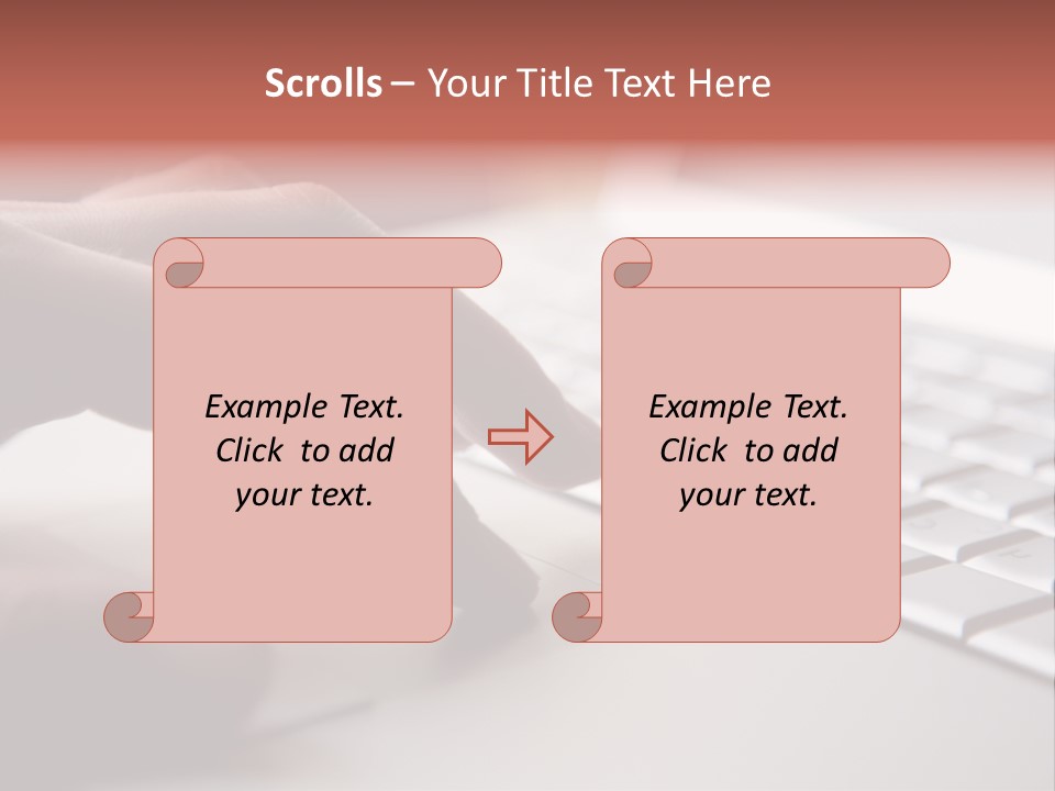 A Person Is Typing On A Laptop Keyboard PowerPoint Template