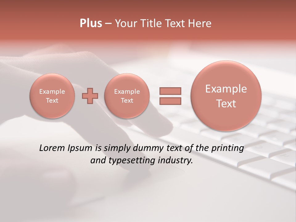 A Person Is Typing On A Laptop Keyboard PowerPoint Template