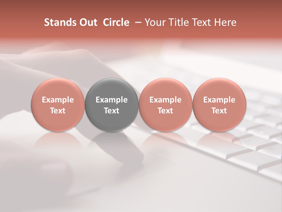 A Person Is Typing On A Laptop Keyboard PowerPoint Template