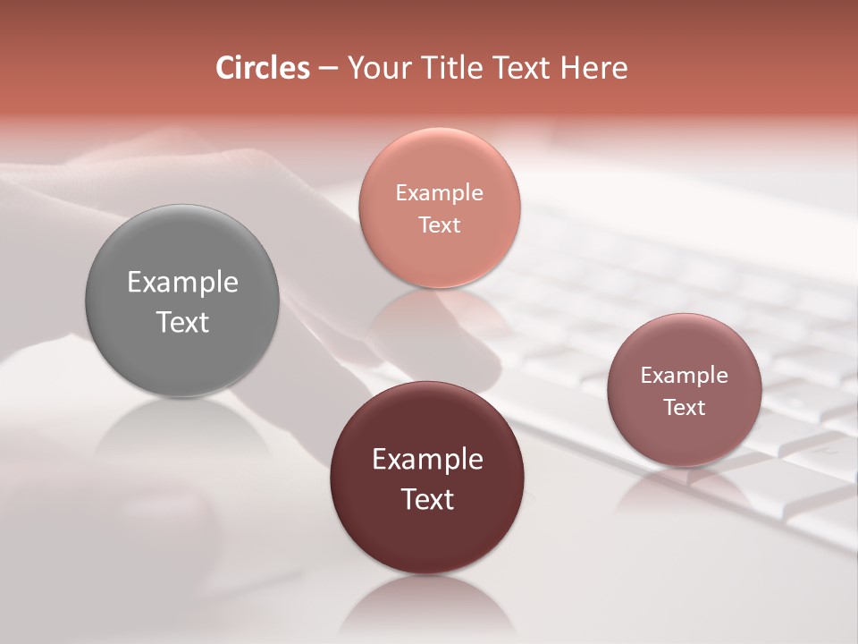 A Person Is Typing On A Laptop Keyboard PowerPoint Template