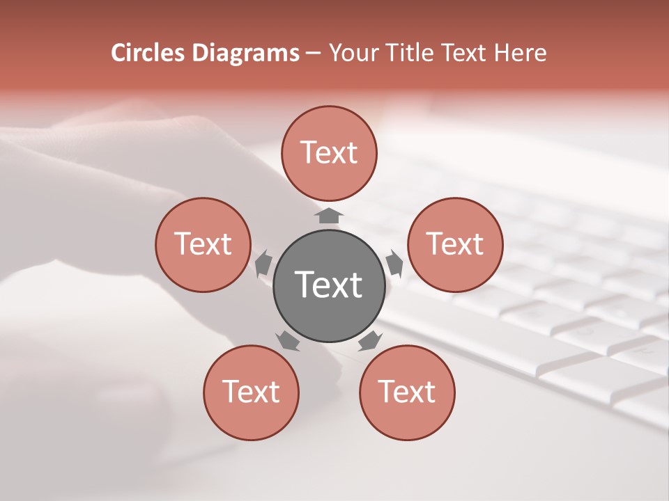 A Person Is Typing On A Laptop Keyboard PowerPoint Template