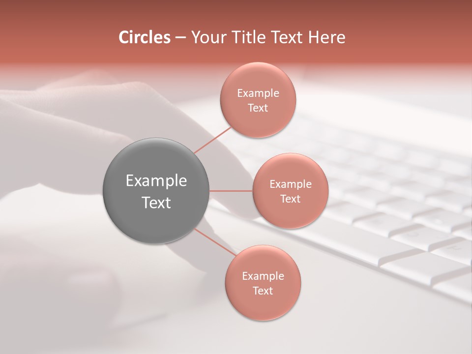 A Person Is Typing On A Laptop Keyboard PowerPoint Template