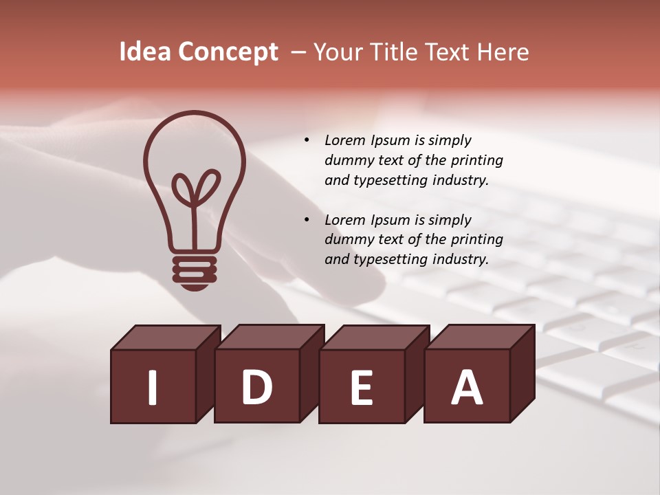 A Person Is Typing On A Laptop Keyboard PowerPoint Template