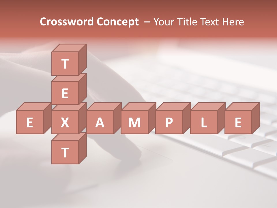 A Person Is Typing On A Laptop Keyboard PowerPoint Template
