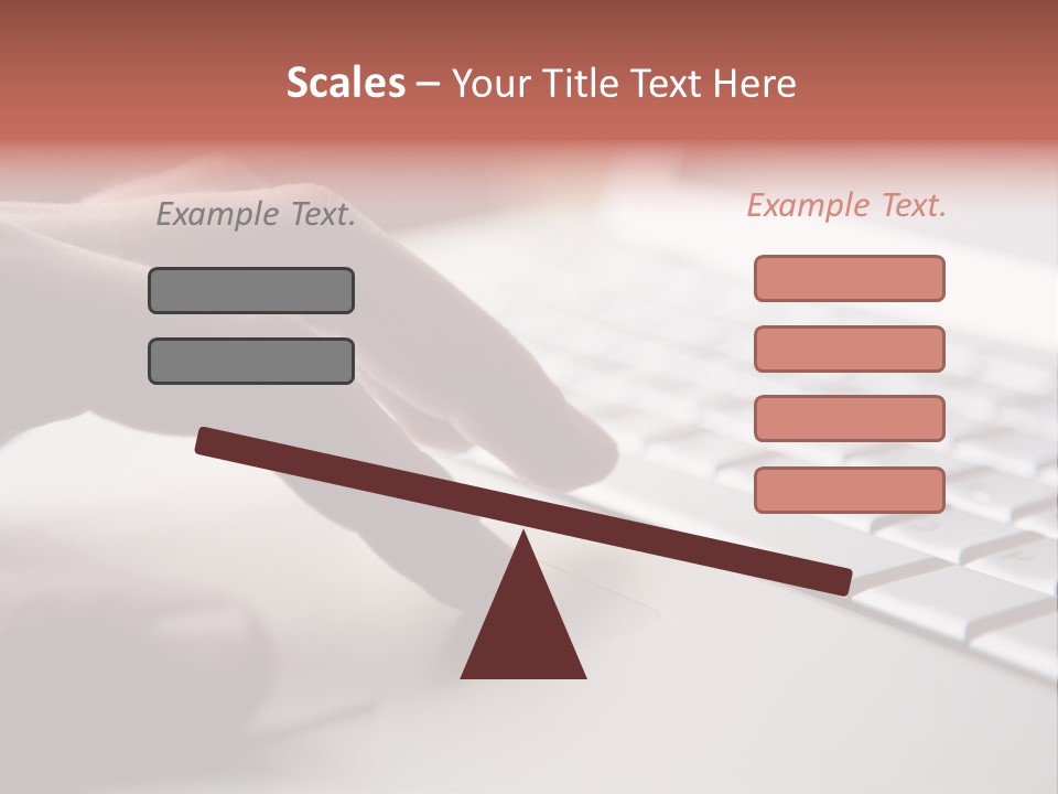 A Person Is Typing On A Laptop Keyboard PowerPoint Template