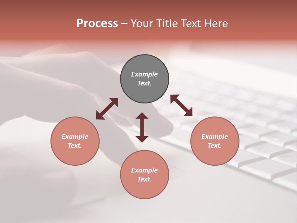 A Person Is Typing On A Laptop Keyboard PowerPoint Template