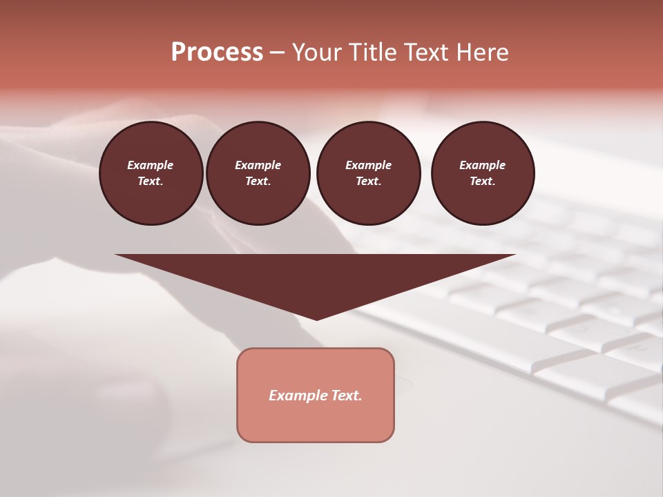A Person Is Typing On A Laptop Keyboard PowerPoint Template