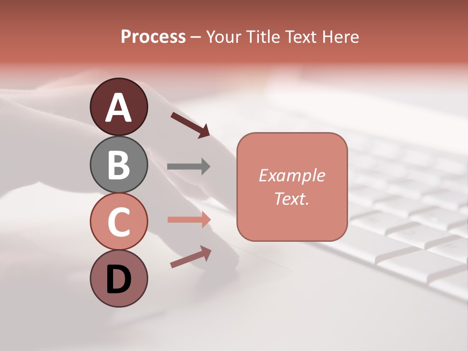 A Person Is Typing On A Laptop Keyboard PowerPoint Template