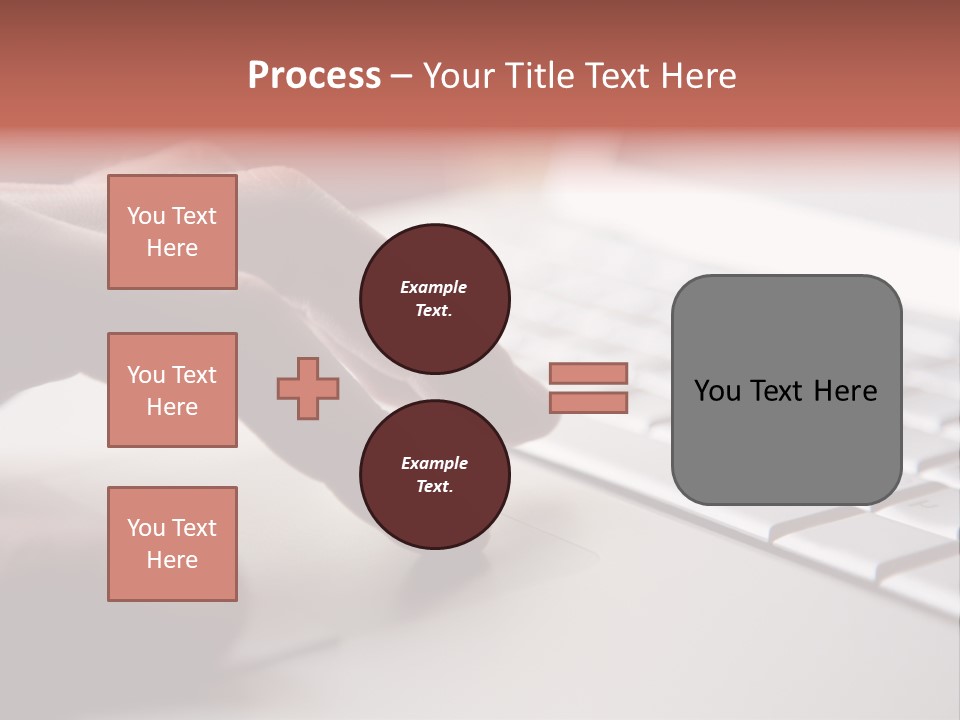 A Person Is Typing On A Laptop Keyboard PowerPoint Template