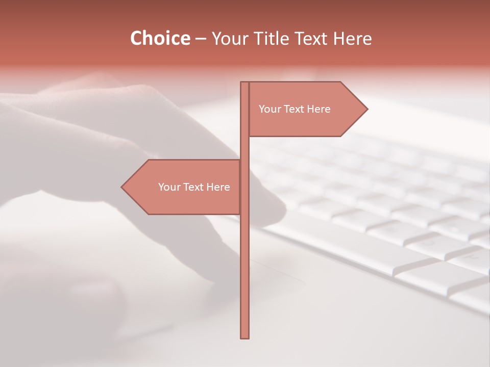 A Person Is Typing On A Laptop Keyboard PowerPoint Template