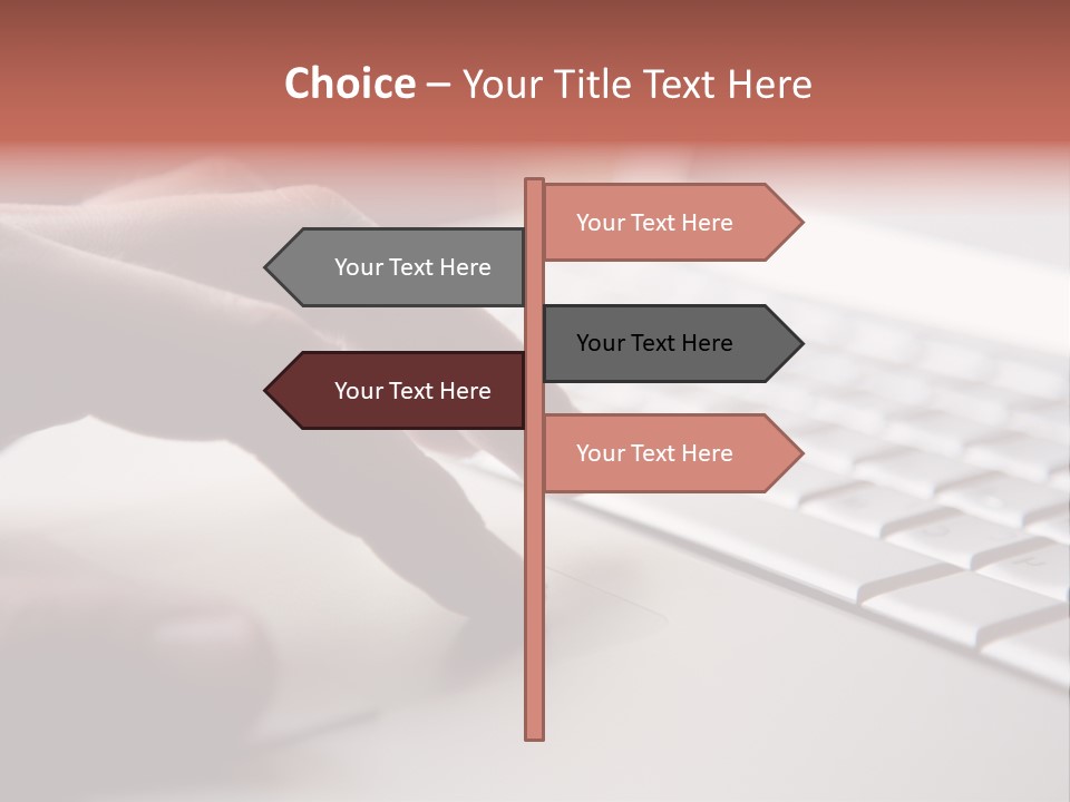 A Person Is Typing On A Laptop Keyboard PowerPoint Template