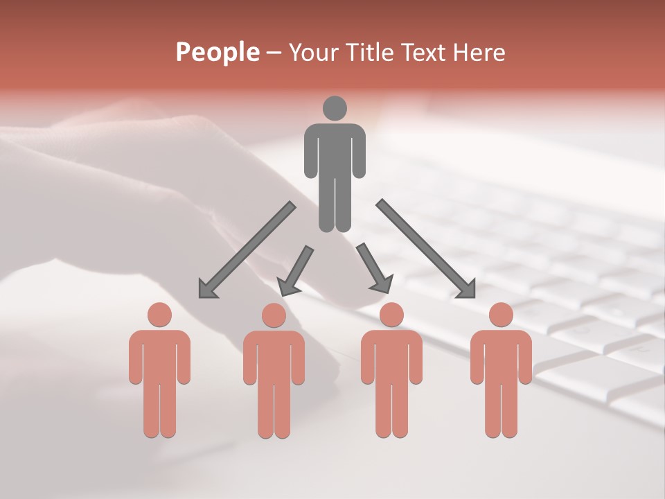 A Person Is Typing On A Laptop Keyboard PowerPoint Template